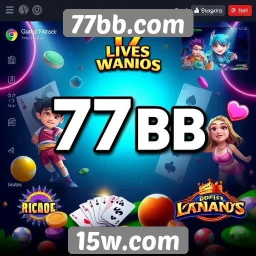 Variedade de jogos disponíveis no 77bb.com